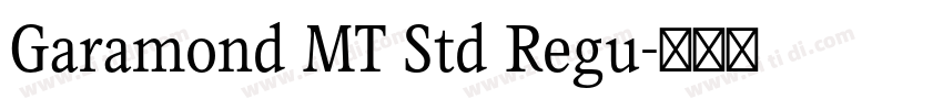 Garamond MT Std Regu字体转换
